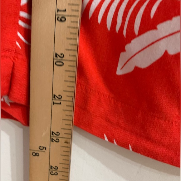 St John's Bay Jumpsuit Leaves Print Women's Size S, Red and White Wide Leg Crop - Picture 13 of 16